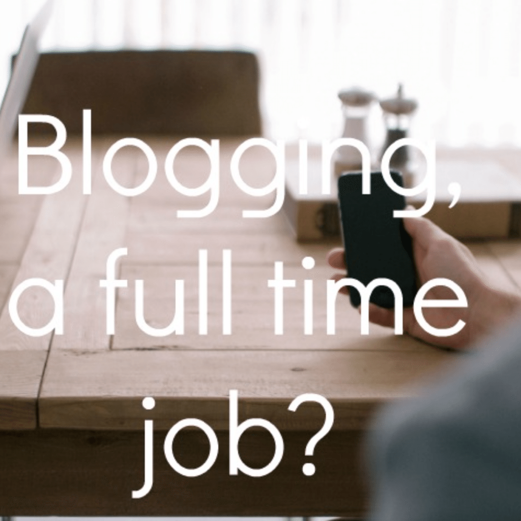Blogging a full time job