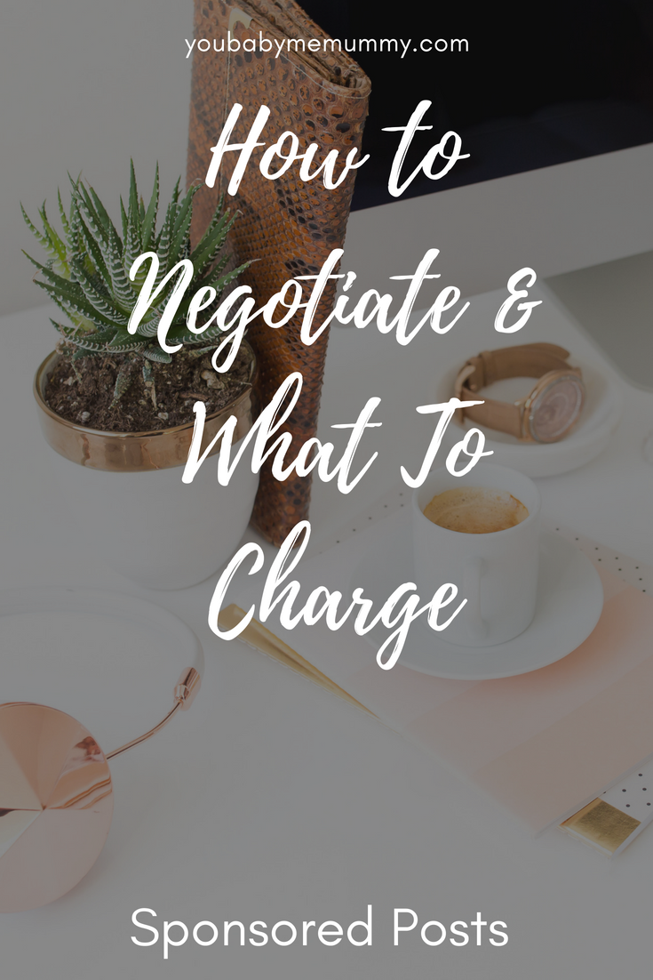 sponsored posts - how to negotiate & how much to charge