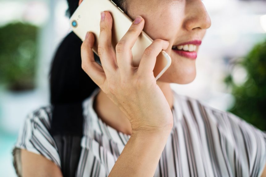 Lady on Mobile phone