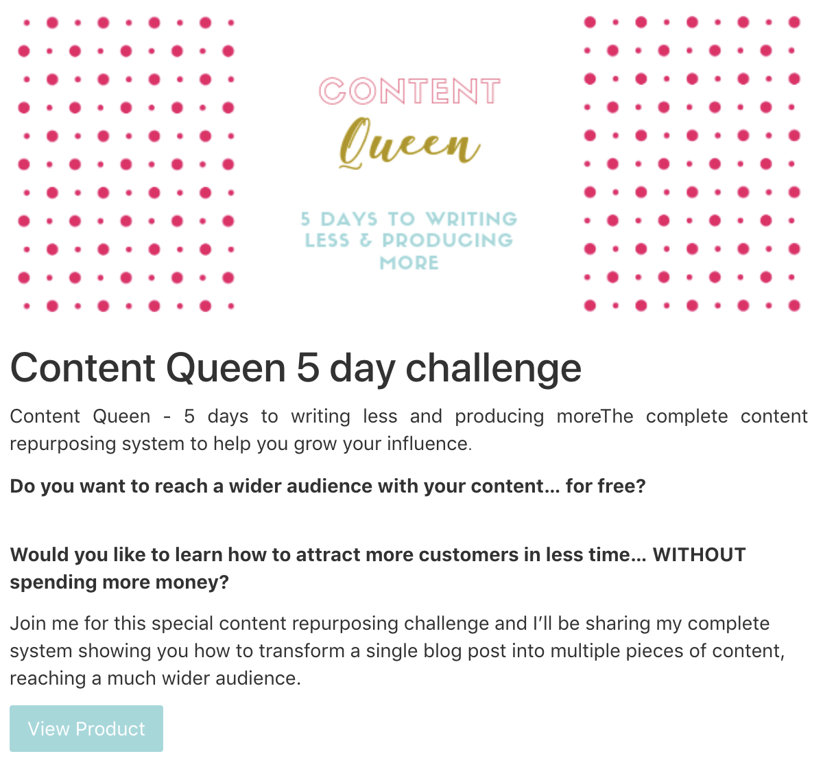 Content Queen